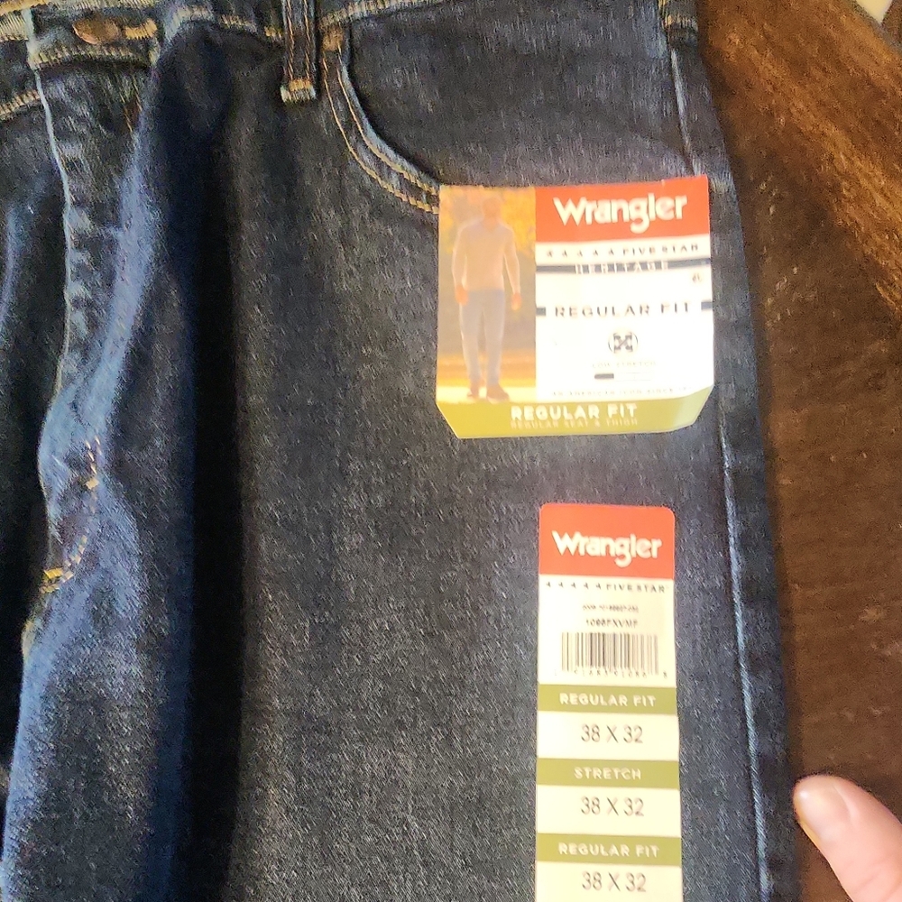 Wrangler Men's Regular Fit Jeans - Deep Blue